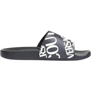 👉 Slippers zwart mannen Logo Versace Jeans Couture , Heren