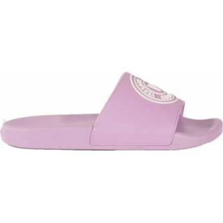 👉 Embleem roze vrouwen Ciabatte IN Gomma CON Logo V Emblem Versace Jeans Couture , Dames 1651994635656