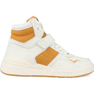 👉 Wit geel leer vrouwen G-Star ATTAC MID BLK W 2211 040709 1934 / maat