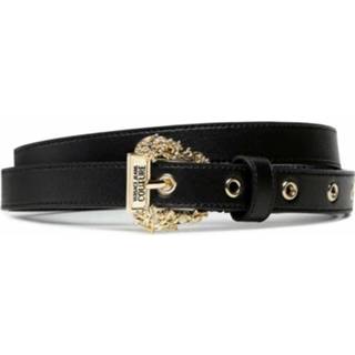 👉 Spijkerbroek zwart vrouwen Cintura con dettaglio fibbia Versace Jeans Couture , Dames