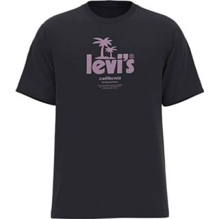 👉 Poster zwart l male Levi's Ss relaxed fit tee summer caviar black