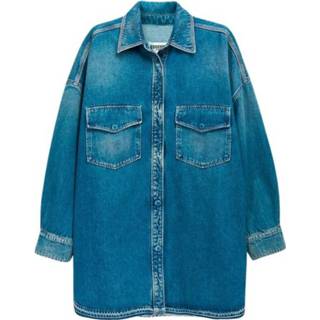 👉 Denim shirt blauw s vrouwen Baykan Oversized Essentiel Antwerp , Dames