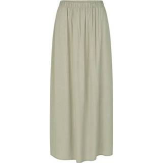 👉 Lange rok viscose m vrouwen beige MbyM met split nia - 5714277746534