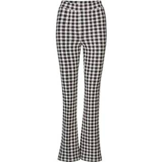 👉 Broek zwart polyester s vrouwen wit MbyM Geruite te flared shamia - 5714277810181