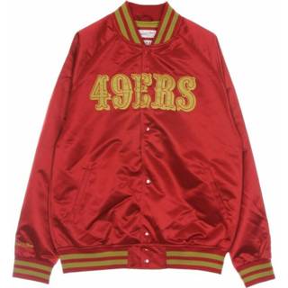 👉 Bomberjacket rood s mannen Bomber jacket man nfl lightweight satin saf49e Mitchell & Ness , Heren