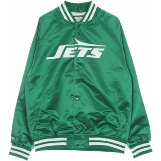 👉 Bomberjacket groen s mannen Bomber jacket man nfl lightweight satin neyjet Mitchell & Ness , Heren