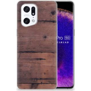 👉 Bumper hoesje OPPO Find X5 Pro Old Wood 8720632863041