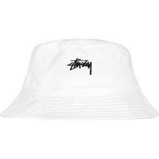 👉 Wit onesize unisex Stock Bucket Hat Stüssy ,