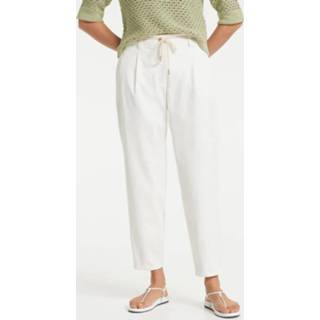 👉 Stoffen broek vrouwen ecru Opus | makila 4251892246335