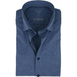 👉 Overhemd blauw mannen Lvl 5 24/Seven Rook Olymp , Heren