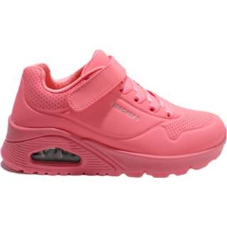 👉 Roze leer meisjes Skechers Uno-Neon Shades 310502L/CLR maat
