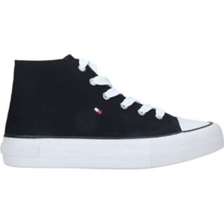 👉 Veterboots zwart laag kunststof textiel active Tommy Hilfiger Veterboot 8056380906816