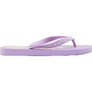 👉 Slippers vrouwen paars Versace Fondo flip flop 8058987926822