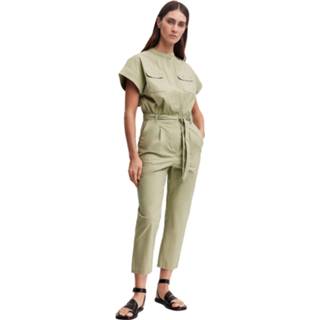 👉 Jumpsuit donkergroen katoen l vrouwen groen Denham Fae popst green 8720199572486