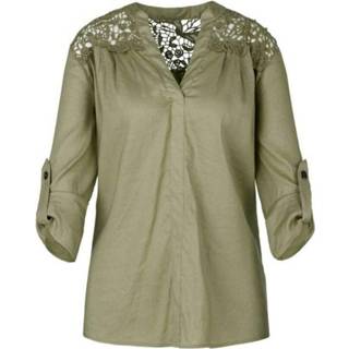 👉 Blous groen vrouwen Blouse met kant Marc Cain , Dames