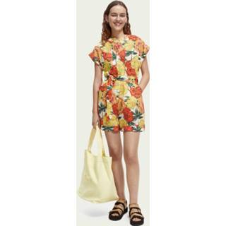 👉 Linnen s vrouwen print Scotch & Soda 166671 linen all-in-one 8719029788524
