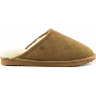 👉 Pantoffels bruin suede unisex Classic Pantoffel Warmbat ,