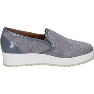 👉 Slip on sneaker grijs vrouwen sneakers in camoscio Carmens , Dames