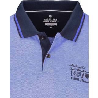 👉 Poloshirt blauw l male mannen katoen Basefield Polo shirt 1/2 arm 219017051/608 4065756653722 4065756653845