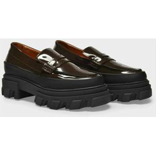 👉 Loafers bruin vrouwen Patent Penny Ganni , Dames 5714667210744