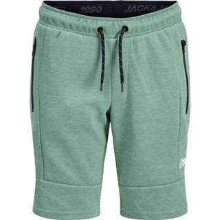 👉 Sweat short polyester male groen Jack & Jones Jpstair shorts nb sn jnr 5715224814801
