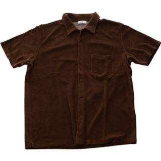 👉 Overhemd katoen l overhemden male bruin Closed Terry cloth 4062171824171 4062171824157 4062171824164