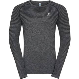 👉 Shirt ronde hals XXL male grijs Odlo lange mouwen seamless element 7613361400681