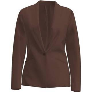 👉 Blazer polyester vrouwen bruin Vila 14071556 vikamma 5713787948315