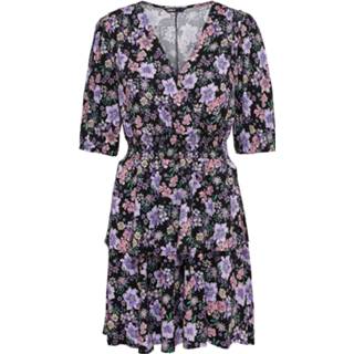 👉 Dress viscose l vrouwen paars Only Onlbianca 2/4 smock ptm 5715221326260