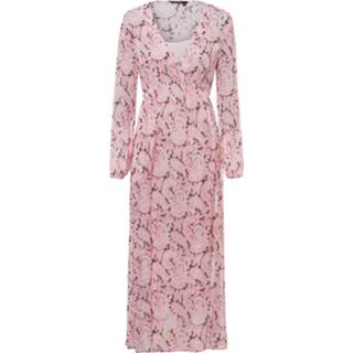 👉 Maxi dres roze viscose vrouwen Dress Made From Soft Flowing Chiffon Marc Aurel , Dames
