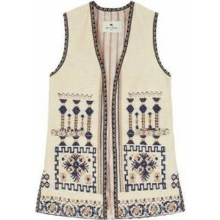 👉 Gilet beige vrouwen mannen Sans Manches Jacquard Etro , Dames