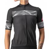 👉 Fietsshirt zwart grijs XS vrouwen Castelli - Women's Fenice Jersey maat XS, 8050949614396