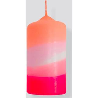 👉 Stomp kaars Stompkaars - Dip Dye Neon 'Flamingo Cake'