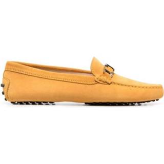 👉 Loafers oranje suede vrouwen Gommino driving Tod's , Dames