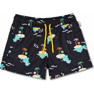 👉 Happy Socks - Island In The Sun Swimshorts - Zwembroek maat XXL, zwart