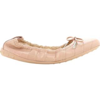 👉 Ballerina's roze vrouwen Ruched Ballerinas Flat Laccetto Tod's , Dames