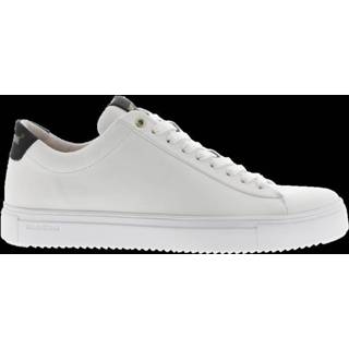👉 Lage sneakers wit zwart gouden katoen male Blackstone Artikelnummer RM50 sneaker met en details