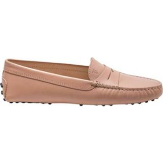 👉 Moccasins beige vrouwen Mocassins en veau patiné avec patte décorative Tod's , Dames 1651368248796