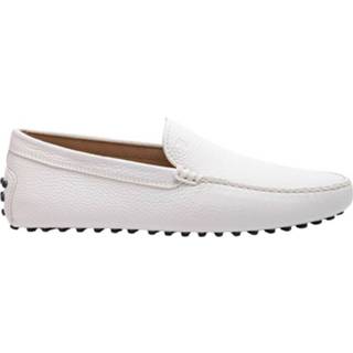 👉 Moccasins wit mannen Mocassins grainé avec plateau surpiqué Tod's , Heren