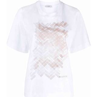 👉 Print T-shirt wit vrouwen Graphic Peserico , Dames 1651318933901