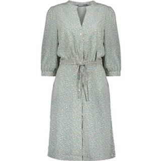 👉 Jurk donkergroen polyester m vrouwen groen Geisha ocean green & sand 8719937790558