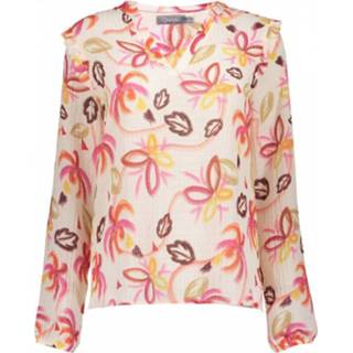 👉 Blouse lange mouw polyester m vrouwen ecru Geisha 8719937795058