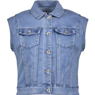 👉 Blauw denim s vrouwen Geisha Jeansjacket light blue 8719937784380