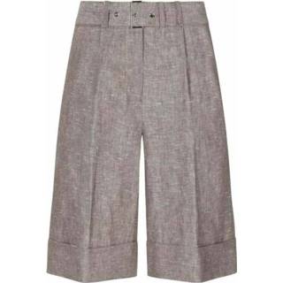 👉 Bermuda grijs vrouwen Hose in Leinen Peserico , Dames