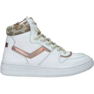 👉 Veterboots wit laag kunststof textiel active leer Vingino Senne Mid Veterboot 8718551661367