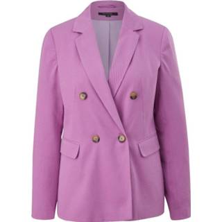 👉 Blazer magenta polyester vrouwen roze Comma Fuchsia getailleerde - 4063626023835