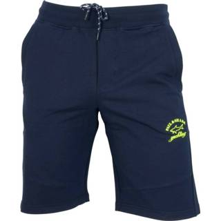 👉 Bermuda blauw XL mannen super soft stretch 22411853 con Blu Logo stampato Fluo Paul & Shark , Heren