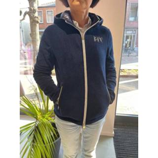 👉 Fleece jas vrouwen blauw HV Polo | jacket hooded hvs eldora 8720063244969