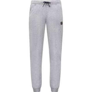 👉 Sweatpant grijs m mannen Logo Patch Sweatpants Paul & Shark , Heren