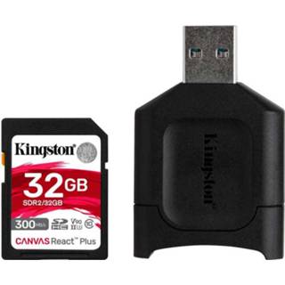 👉 Canvas Kingston React Plus 32 GB SDHC Incl. adapter, UHS-II U3, Class 10, V90 740617301946